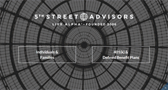 Desktop Screenshot of 5thstreetadvisors.com